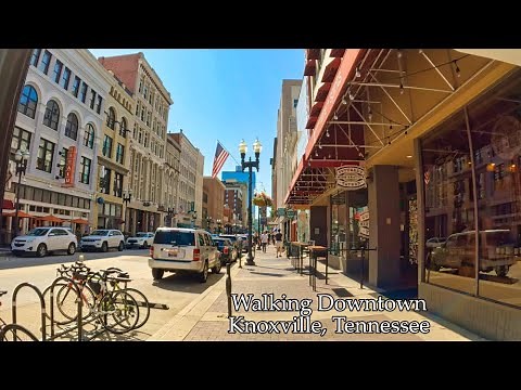 Walking Downtown Knoxville, Tennessee | 4K - USA
