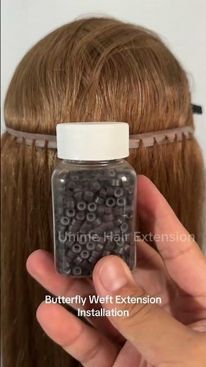 100% human remy virgin butterfly weft extension install tutorial from factory.