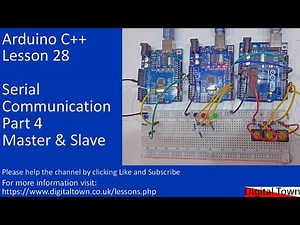 #143 Arduino C++ Lesson 28 - Serial Communication Part 4, Network protocols Master and Slave