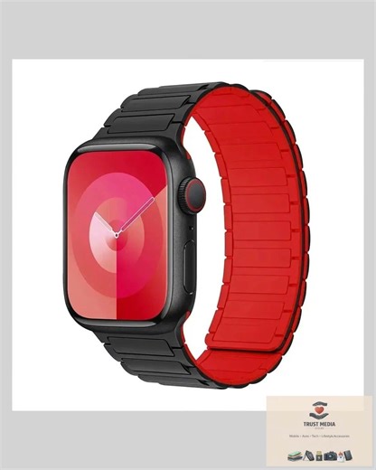 Magnetic Loop for Apple Watch Bands 44mm 40mm 49mm 45mm 41mm 38mm Silicone Bracelet iWatch Series...