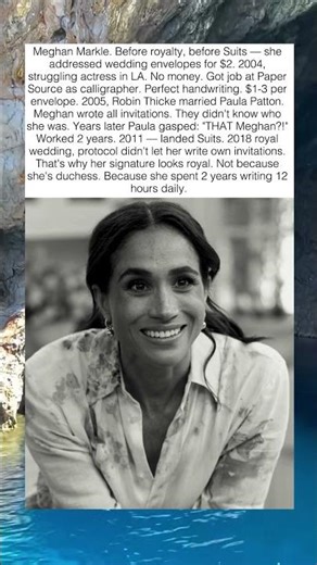 DUCHESS WROTE WEDDING INVITATIONS FOR $2 BEFORE BECOMING ROYAL✍️👑