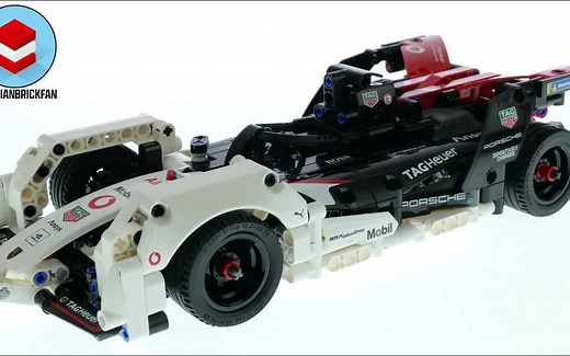 乐高42137科技系列E级方程式赛车电动保时捷99x快速拼搭与评测