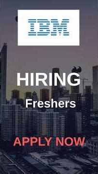 IBM Hiring Freshers 2024 & 2025 | Associate System Engineer | Apply Now