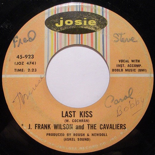 J. Frank Wilson And The Cavaliers - Last Kiss