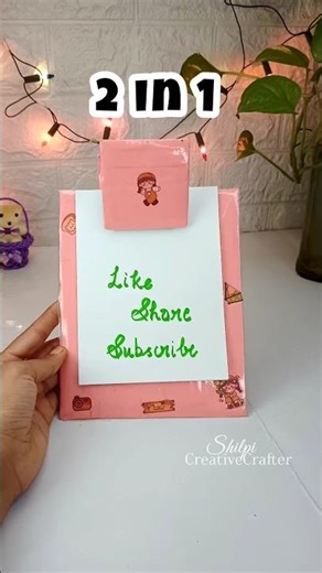 DIY 2 in 1 Notepad #shorts #craft