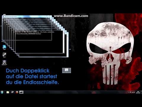 Einfachster ,,Virus": durch Endlosschleife Computer abstürzen lassen