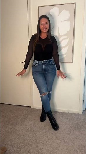 Stylish Sheer Bodysuit with Sweetheart Detail #winterfashion