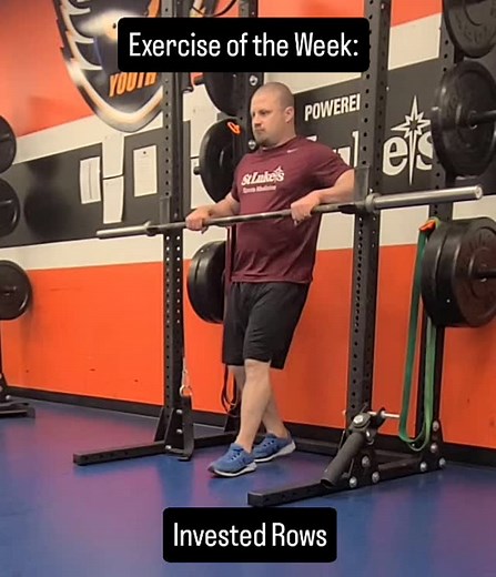 Exercise of the Week: Inverted Rows A great upper back exercise, but also great fore the core. I like to think of it as a reverse push-up! To make the exercise easier, raise the bar up. To make the exercise harder, lower the bar! @phantomsyouth @lvpy_girls @lehighuhockey @penguinfsc @steel_ice_center @stlukessportsmed | Phantoms Strength