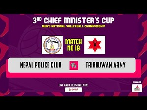 LIVE: ARMY vs NPC पुलिस विरुद्ध आर्मी | तेस्रो मुख्यमन्त्री कप राष्ट्रिय भलिबल 2080