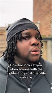 How Bro Looks When Someone with a Slight Disability Walks By