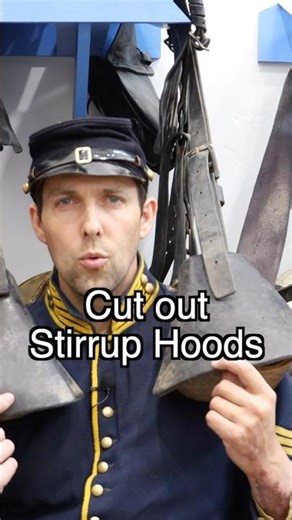 Cut holes in your stirrups #americancivilwar