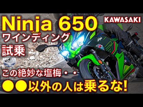 Kawasaki Ninja 650 winding road test ride review!