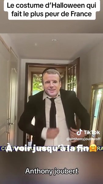 Déguisement d'Halloween effrayant - Prank vidéo hilarante avec Macron et Anthony Joubert