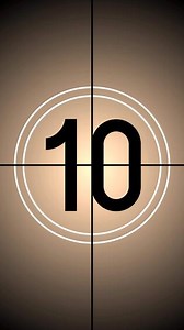 Classic countdown clock with brown background