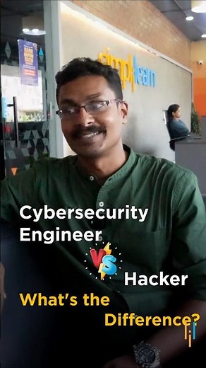 🔥Cybersecurity Engineer vs Hacker #shorts #simplilearn