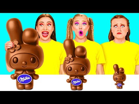 Big, Medium and Small Plate Challenge | Crazy Ideas To Cook