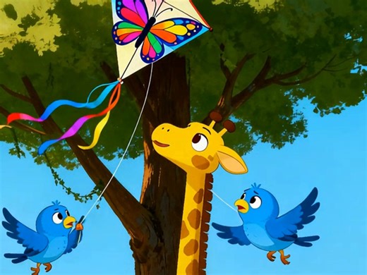 第10集 趣味英语动画故事：The helpful giraffe.