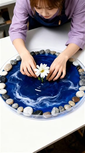 Creating Ocean Resin Art Step by Step