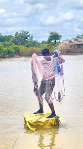 Throw cast net slow motion video quality | ទឹកថ្លា-Village