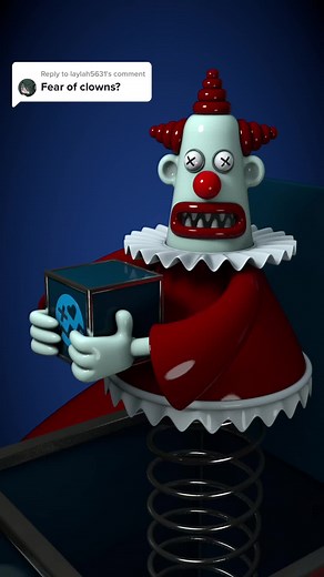 Reply to @laylah5631 𝗖𝗢𝗨𝗟𝗥𝗢𝗣𝗛𝗢𝗕𝗜𝗔 🤡 Extreme or irrational fear of clowns #thelovelyhorrorshow #loop #loops #animation #animations #3danimation