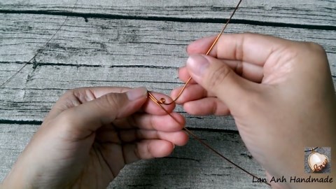 How to make twisted round bracelet - handmade copper jewelry 252