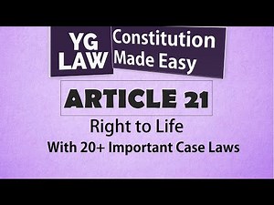 Article 21 - Constitution of India