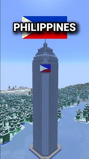 Minecraft Cobblestone Tower Philippines PH...🤯(World's Smallest Violin)