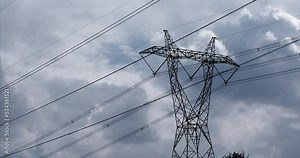 technology time lapse background tower sky, transmission, transmission electricity, transmission gears, transmission steel wire engineering