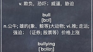 英语词汇104 bully