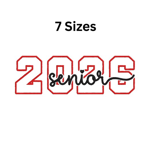 2026 Senior Embroidery Design - Etsy