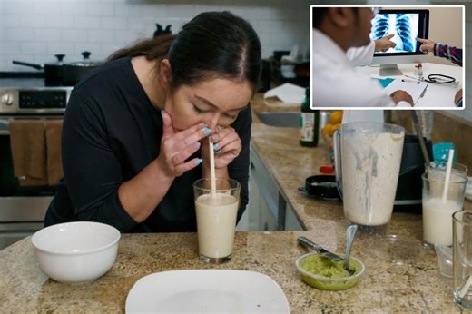 I snort all of my food, from omelettes to steak — it feels ‘phenomenal’ even though I’m at risk of infections