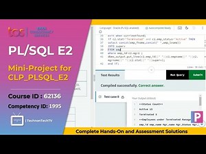 Mini-Project for CLP_PLSQL_E2 Hands-on | Fresco Play Hands on Solution #tcs