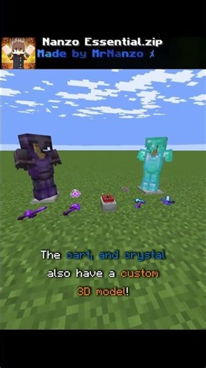 Nanzo's Essentials Texture Pack Showcase || #minecraft #shorts #texturepacks