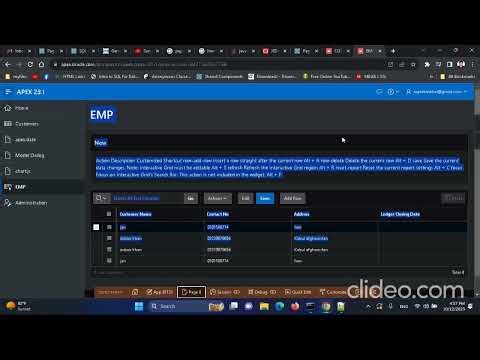 shortcuts keys in oracle apex Interactive Grid (IG)