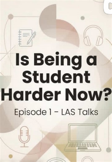 Episode 1 Our guest thinks being a student today is easier, more access to info, solutions, and online learning. Do you agree? #lebaneseamericanschool #las #lastalks