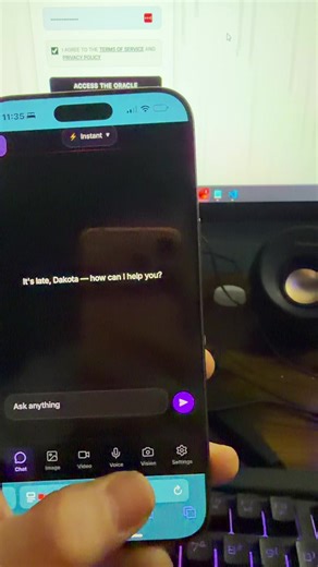 #theoracle micheal can see!!!!