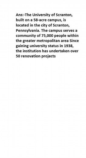 What is University of Scranton buildings and landmarks?