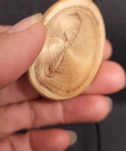 Natural Chilean Blue Opal, Teardrop Pendant on a Wooden Knot, Leather Cord, French Made, Women's Jewelry - Etsy