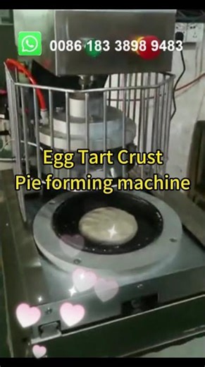 Table type Automatic Egg Tart Crust Pie Forming Machine | Tart & Pie Base Forming Line