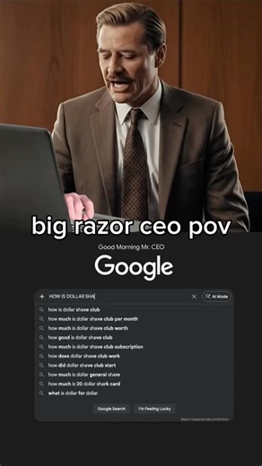 😎 big razor wishes they could be like us so bad 😎 #shaving #mensgrooming #meme #bigrazor #fyp | Dollar Shave Club