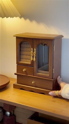 Timeless Storage: Inside a Wooden Jewelry Box That Never Goes Out of Style🕰#aestheic #storage