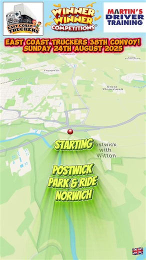 44K views · 145 reactions | Get Ready For The BIGGEST Convoy in the world  Convoy Route Part 1 #winnerwinnercompetitions #eastcoasttruckers #convoy2025 #convoy | Winner Winner Competitions | Facebook