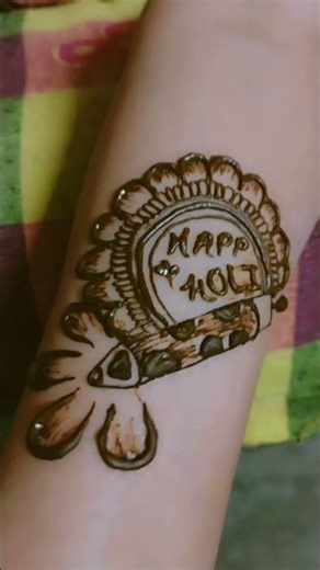 🌈 Beautiful Holi Special Mehndi Design 2026🎨 Holi Festival Mehndi Art | Color Splash