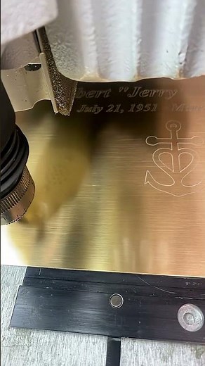 IS400 TM - Rotary Engraving Brass Plate