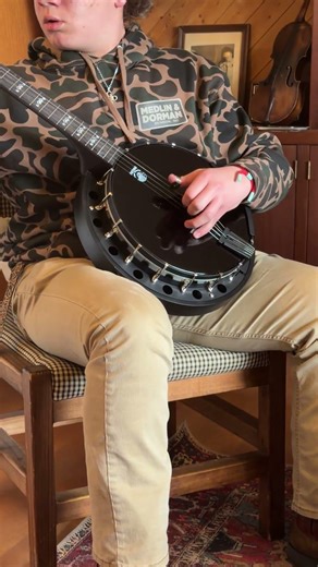 This Kid Is 15 🔥 Left-Handed Deering Blackgrass Special #BluegrassBanjo