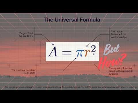 Why Area of Circle = πr² and Circumference = 2πr