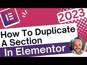 How To Duplicate A Section In Elementor