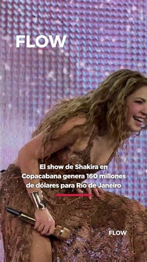 Shakira no solo batió récords de asistencia su concierto también tuvo un impacto económico.