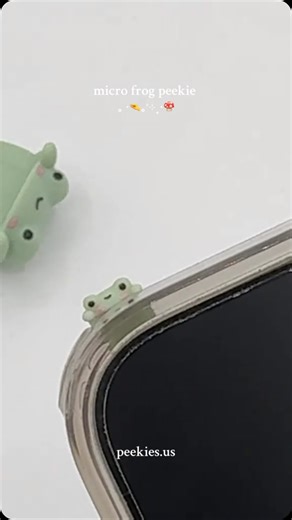 PEEKIES on Instagram: "we made a video for micro bunny and otter so it’s only fair our micro frog peekie gets one too 🌱 also reminder we have a giveaway in case you missed it! it ends sunday