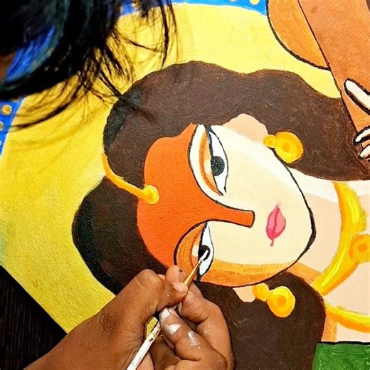 maa saraswati drawing🥰🥰 final look🔥 #trending #shorts #art #drawing